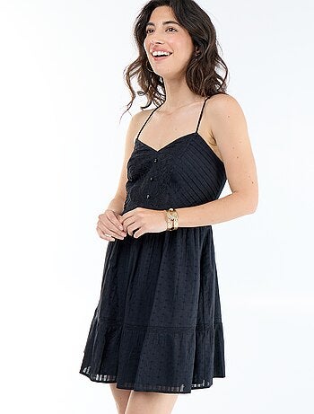 Robe évasée à bretelles