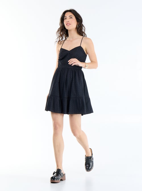 Robe évasée à bretelles - Kiabi