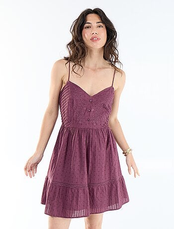 Robe évasée à bretelles