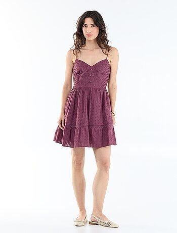 Robe évasée à bretelles
