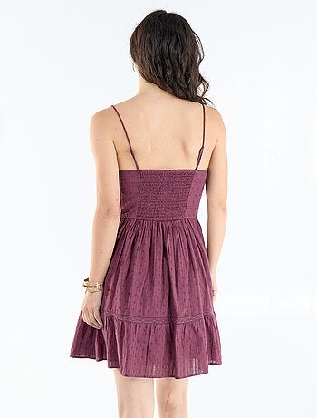 Robe évasée à bretelles