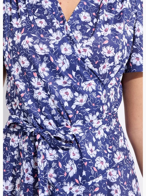 Robe évasée cache-coeur fleurie - Afibel - Kiabi