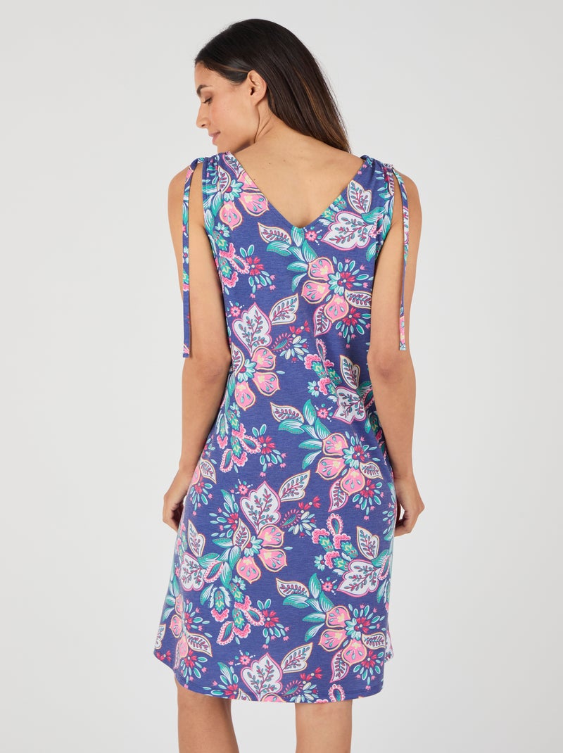 Robe évasée Climatyl en maille - Damart Bleu - Kiabi