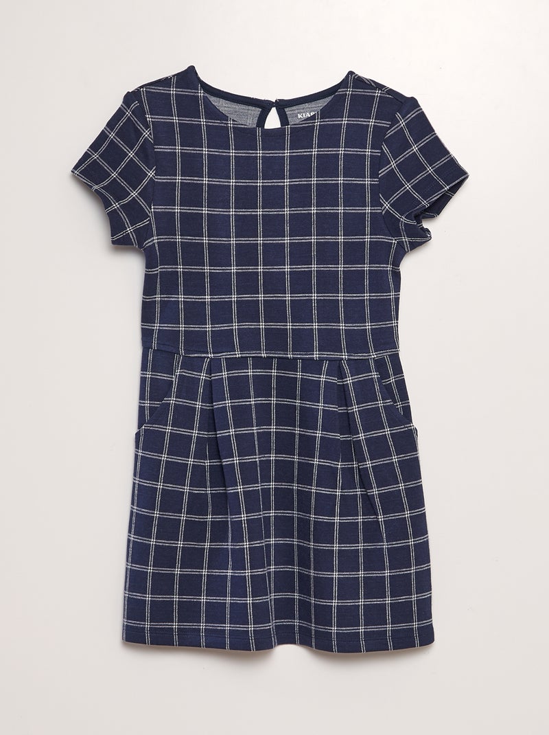 Robe évasée en jersey Bleu - Kiabi