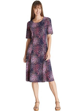 Robe évasée en maille - DAXON