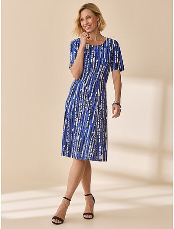 Robe évasée en maille