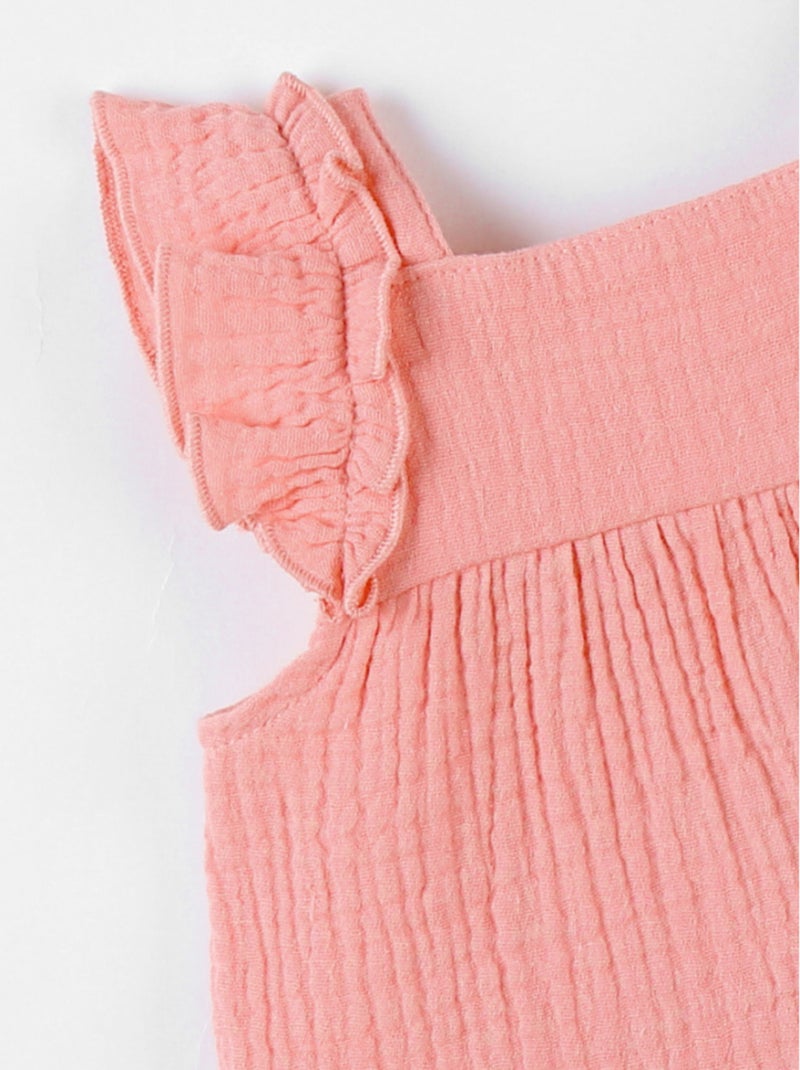 Robe évasée en mousseline de coton, Noukie's Rose - Kiabi