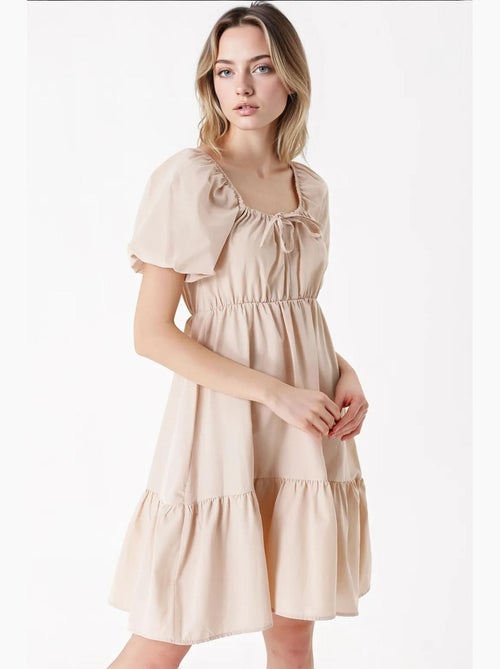 Robe évasée en popeline bdart - Kiabi Robe évasée en popeline bdart - Kiabi
