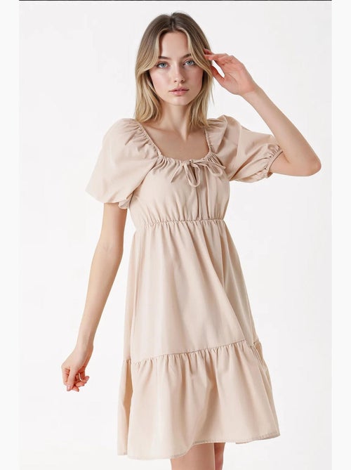 Robe évasée en popeline bdart - Kiabi Robe évasée en popeline bdart - Kiabi
