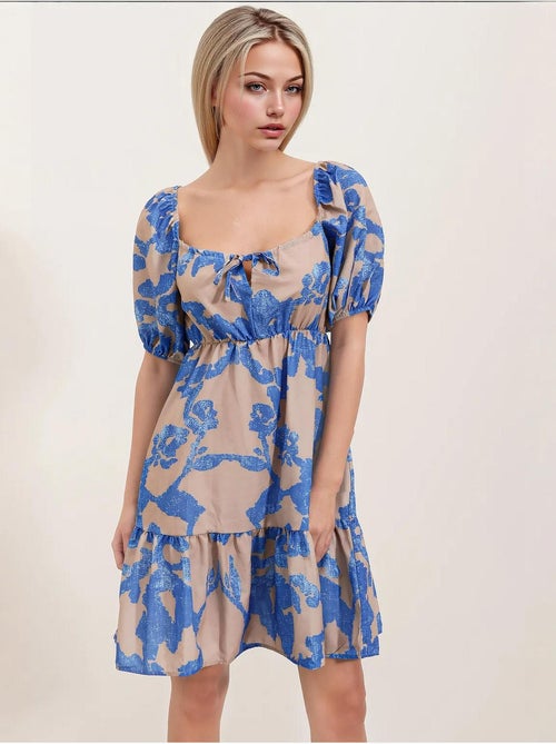 Robe évasée en popeline bdart - Kiabi Robe évasée en popeline bdart - Kiabi