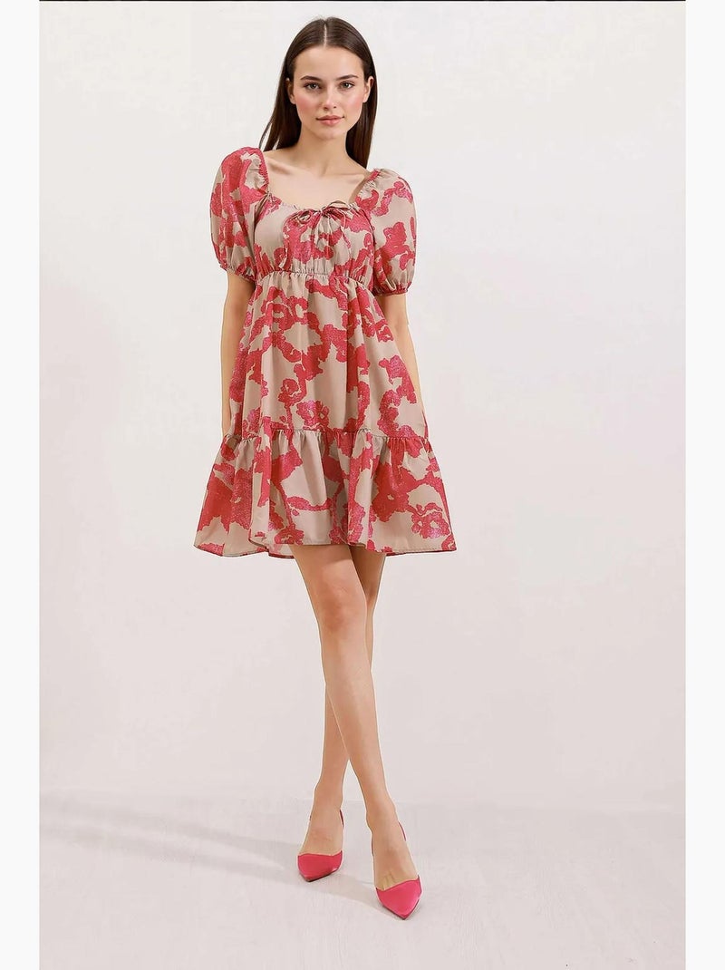 Robe évasée en popeline bdart Framboise - Kiabi