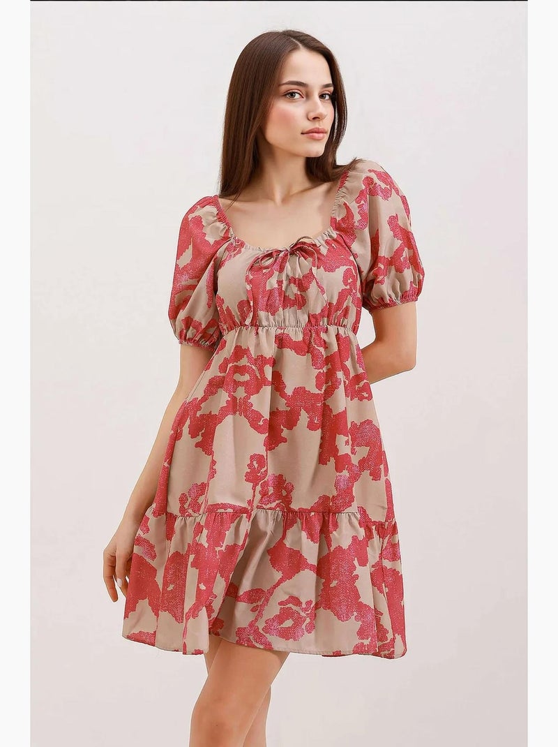 Robe évasée en popeline bdart Framboise - Kiabi