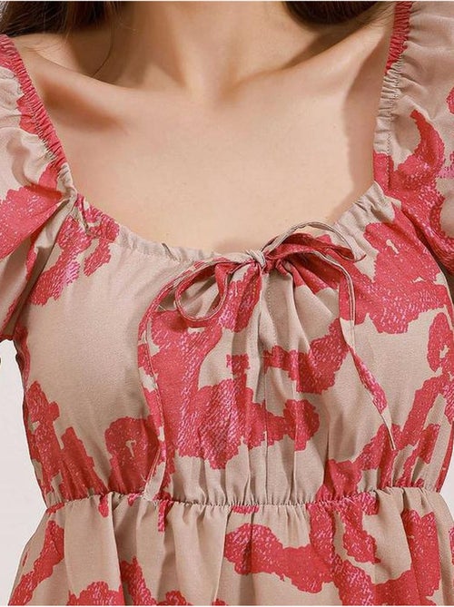 Robe évasée en popeline bdart - Kiabi Robe évasée en popeline bdart - Kiabi