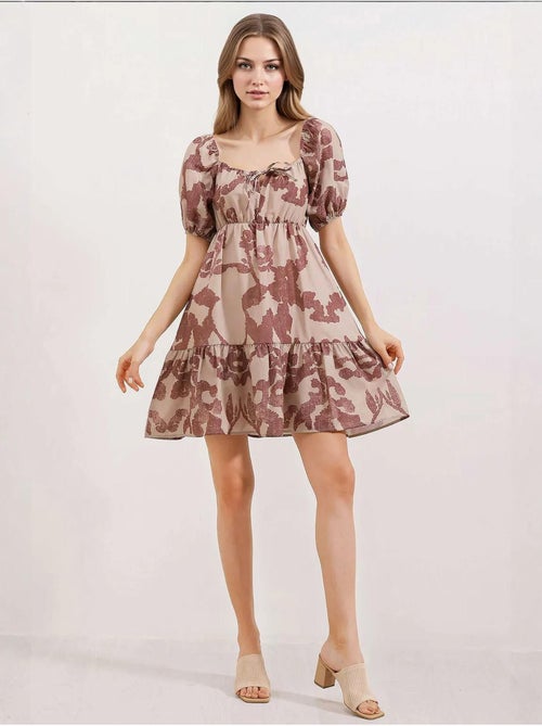 Robe évasée en popeline bdart - Kiabi Robe évasée en popeline bdart - Kiabi