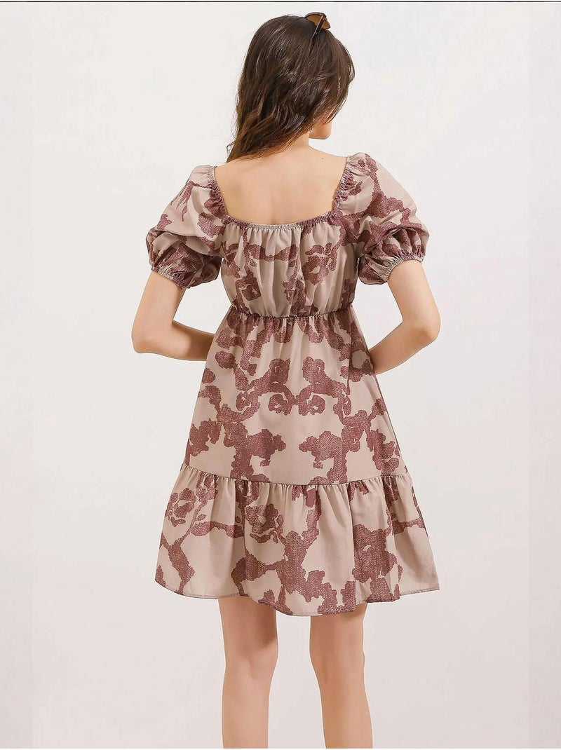 Robe évasée en popeline bdart Mauve - Kiabi