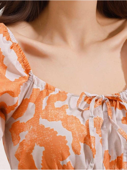 Robe évasée en popeline bdart - Kiabi Robe évasée en popeline bdart - Kiabi