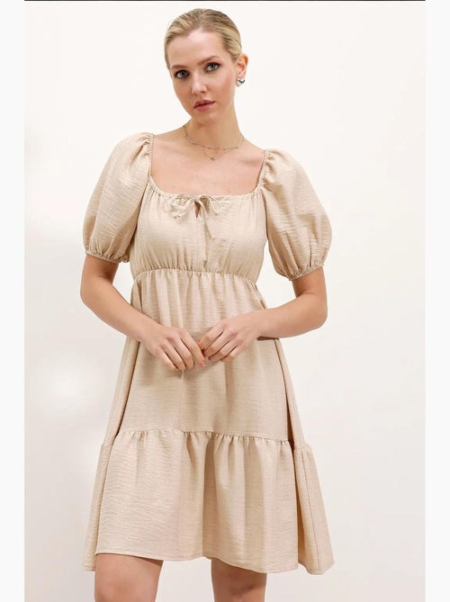 Robe évasée en popeline bdart - Kiabi Robe évasée en popeline bdart - Kiabi