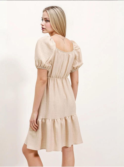 Robe évasée en popeline bdart - Kiabi Robe évasée en popeline bdart - Kiabi