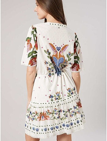 Robe évasée femme en 100% coton 'Deeluxe'