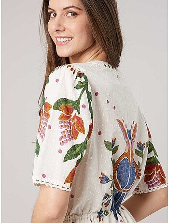 Robe évasée femme en 100% coton 'Deeluxe'