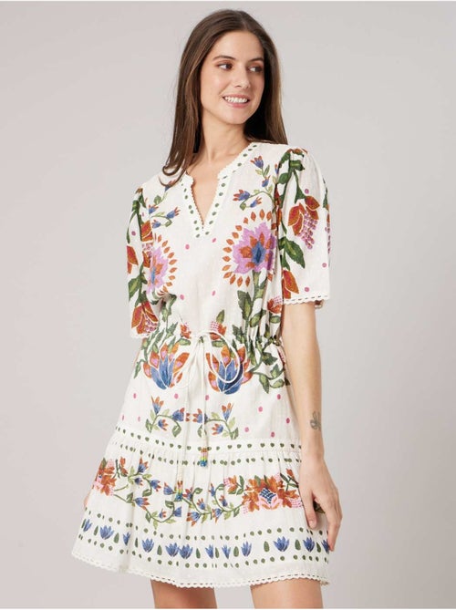 Robe évasée femme en 100% coton 'Deeluxe' - Kiabi