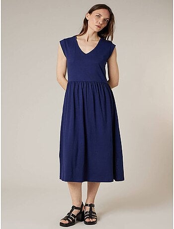 Robe évasée femme en 100% coton 'Deeluxe'