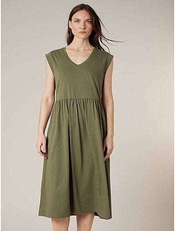 Robe évasée femme en 100% coton 'Deeluxe'