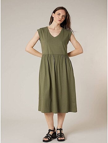 Robe évasée femme en 100% coton 'Deeluxe'