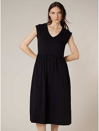 Robe évasée femme en 100% coton 'Deeluxe'