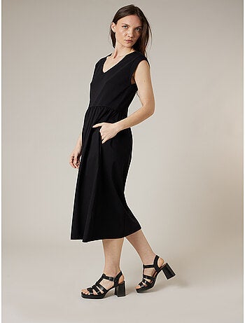 Robe évasée femme en 100% coton 'Deeluxe'