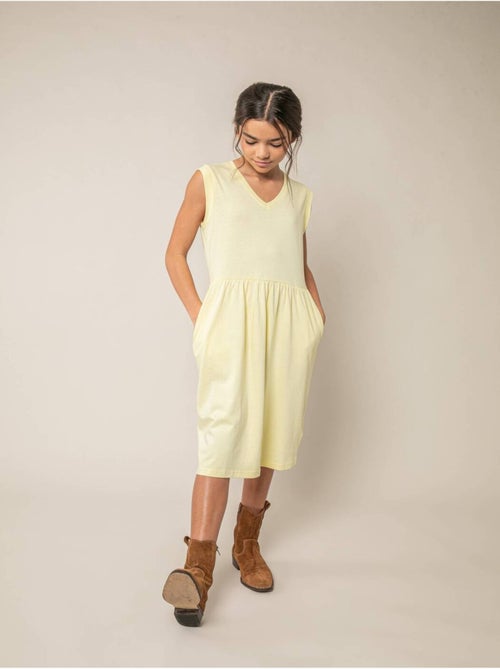 Robe évasée fille en 100% coton 'Deeluxe' - Kiabi
