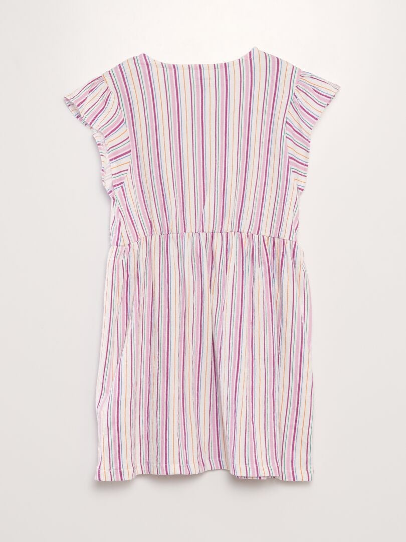 Robe Monsoon Fille 7 Ans – Rose à Fleurs, évasée, Sans Manches