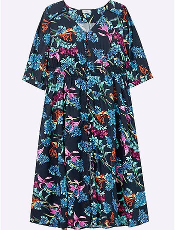 Robe évasée Viscose - Taille Standard - Sheego