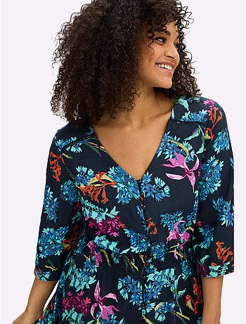 Robe évasée Viscose - Taille Standard - Sheego