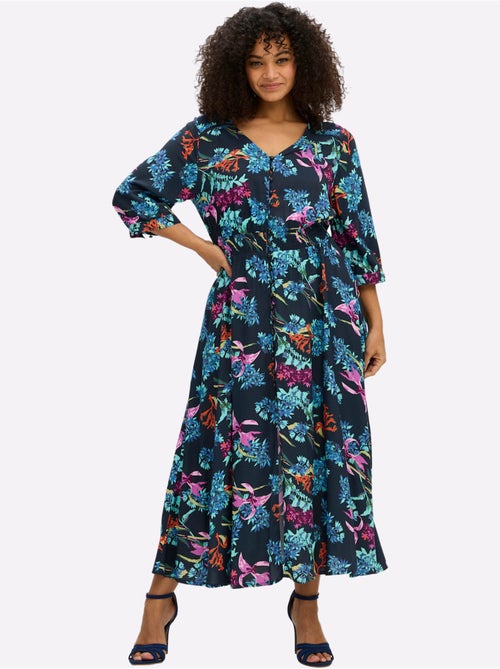 Robe évasée Viscose - Taille Standard - Sheego - Kiabi