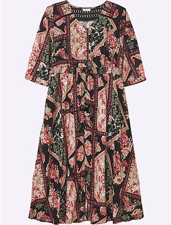 Robe évasée Viscose - Taille Standard - Sheego