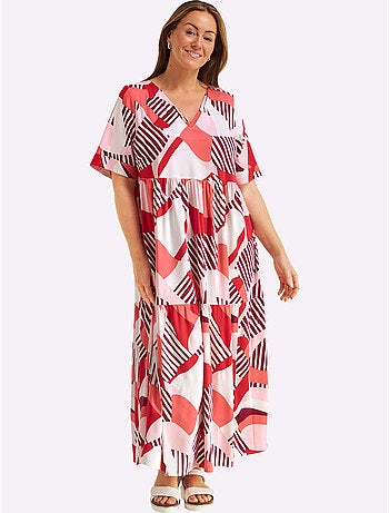 Robe évasée Viscose - Taille Standard - Sheego