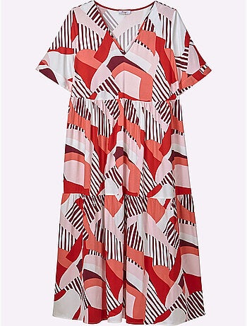 Robe évasée Viscose - Taille Standard - Sheego