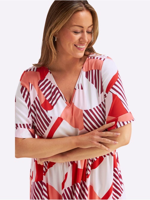 Robe évasée Viscose - Taille Standard - Sheego - Kiabi