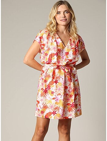 Robe exotique en viscose avec imprimé tropical 'Deeluxe'