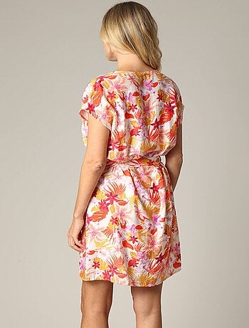 Robe exotique en viscose avec imprimé tropical 'Deeluxe'
