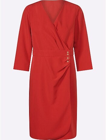 Robe Extensible Superbe Aspect Cache-cœur - Taille Standard - Helline
