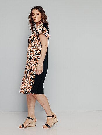 Robe fantaisie maille extensible - Afibel