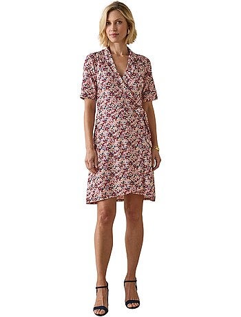 Robe faux portefeuille en maille - DAXON