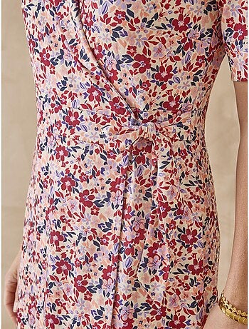 Robe faux portefeuille en maille - DAXON