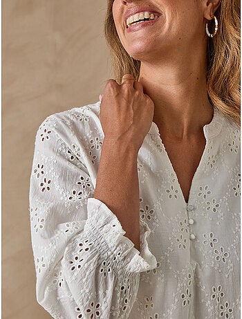 Robe femme broderie anglaise - DAXON