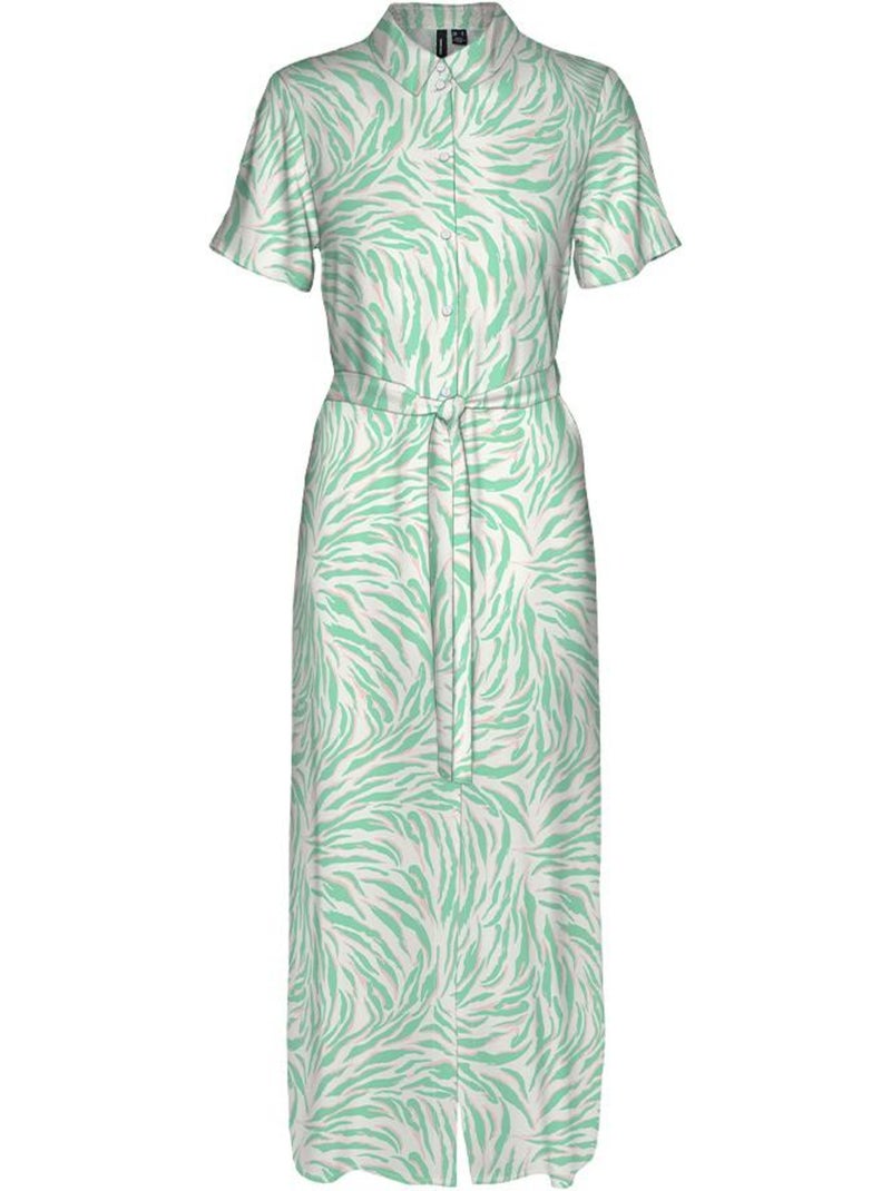 Robe femme vero moda Blanc Vert clair - Kiabi