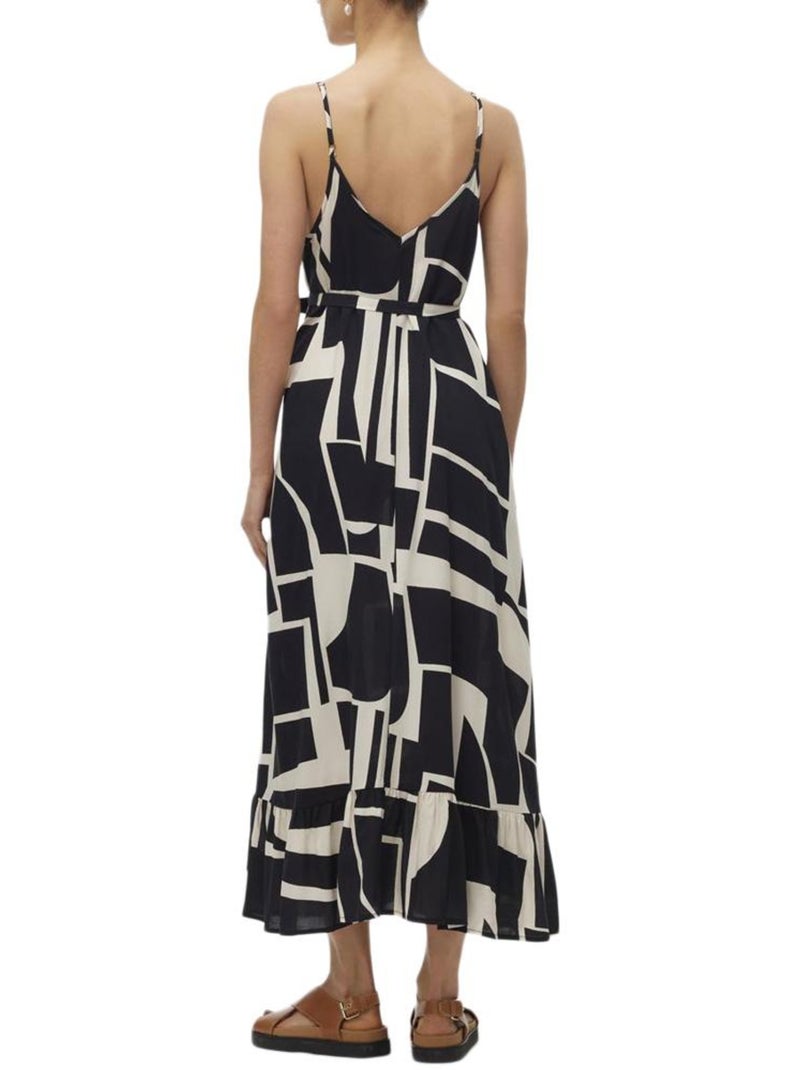 Robe Femme Vero Moda Noir Ecru - Kiabi