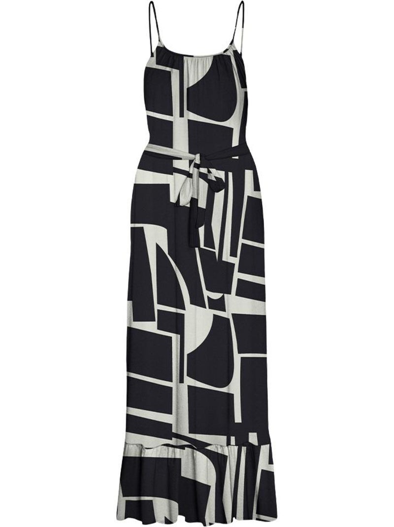 Robe Femme Vero Moda Noir Ecru - Kiabi