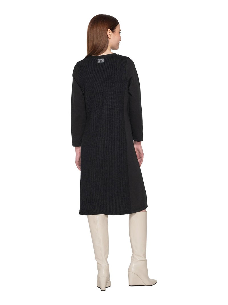 Robe fendue mi-longue Sweetened Noir - Kiabi